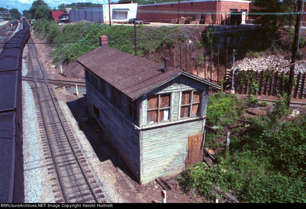 Boylan Tower, as viewed from the bridge